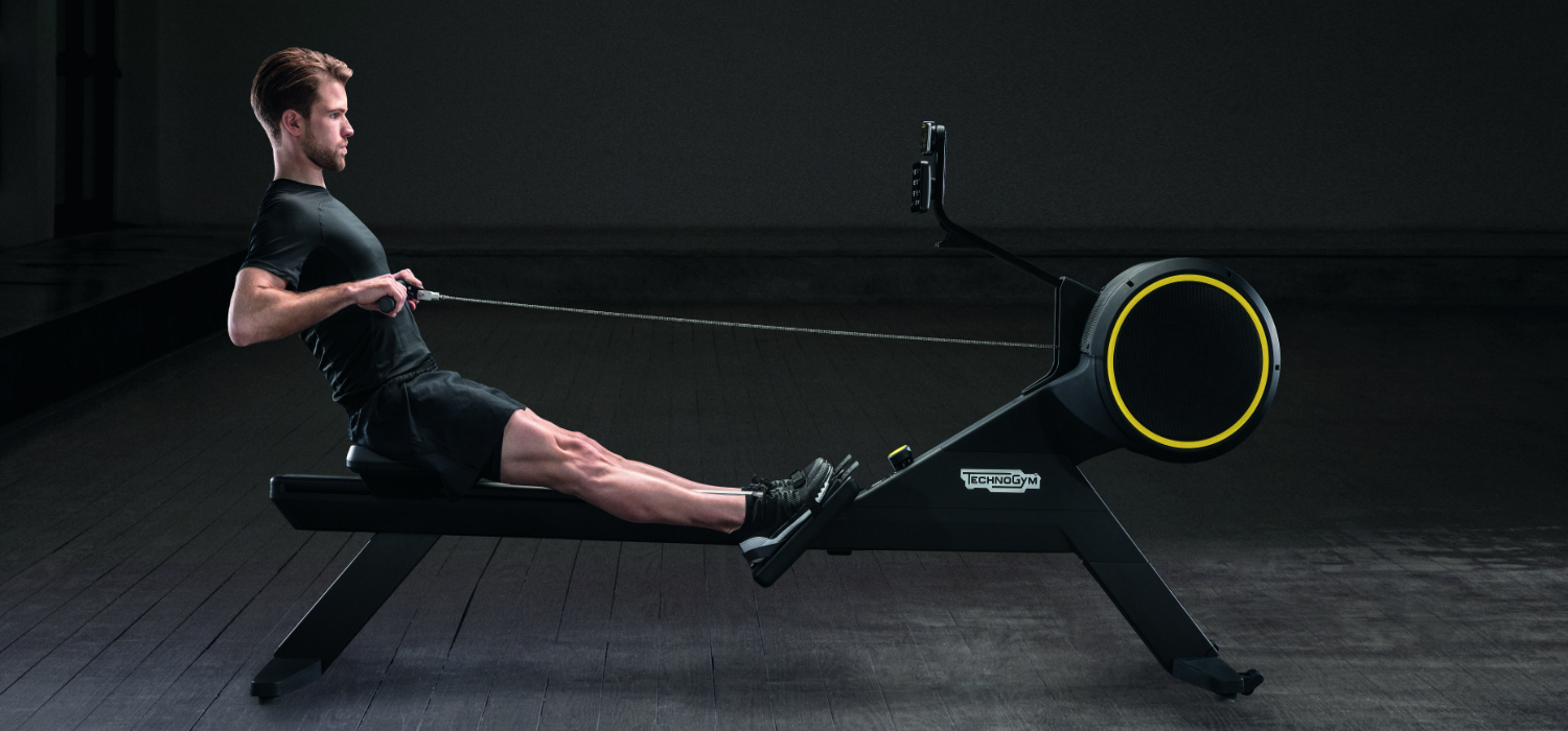Technogym SKILLROW Skill Row Rowing Machine Gym Marine
