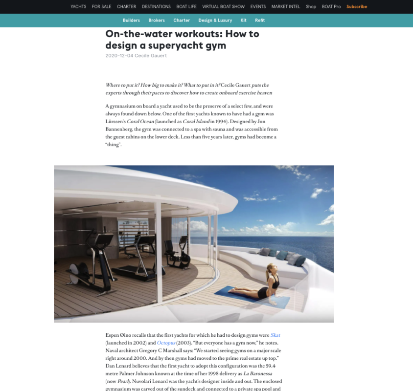 Superyacht Gym