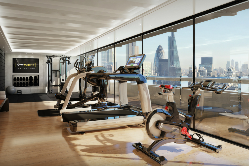 hotel gym design interiors equipment