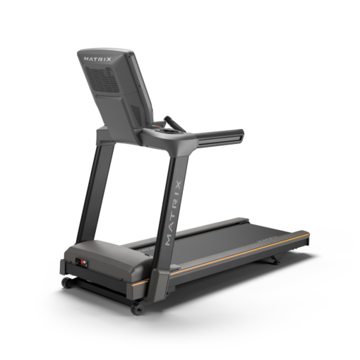 MX21_LS treadmill_TOUCH XL_Matte Blk AW detail_beauty front-angle